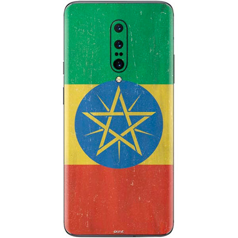 Ethiopia Flag Distressed OnePlus 7 Pro Skin